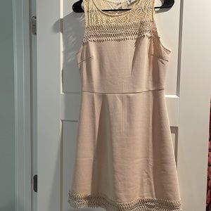 Laced top pink dress
